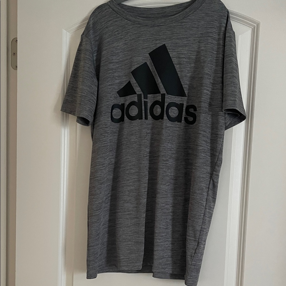 Adidas Boy’s Gray and Black T-Shirt